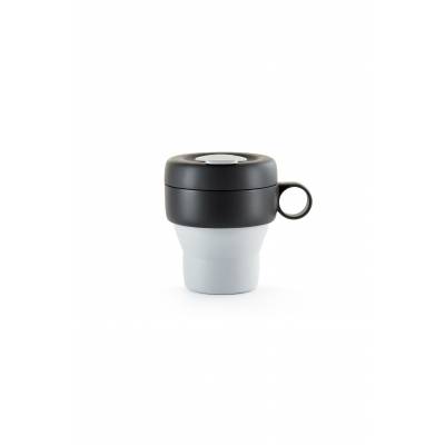 Mug To Go tasse de voyage pliable en silicone gris 350ml  Lékué