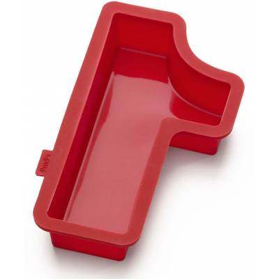 Bakvorm uit silicone rood nummer 1 31.4x18.1x4cm 