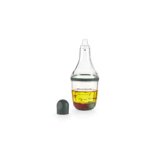 shaker à vinaigrette en silicone et Tritan vert 180ml  Lékué