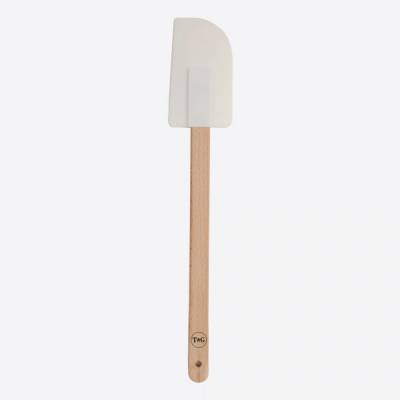 Spatule en silicone avec poignée en hêtre blanc 28cm  T&G Woodware