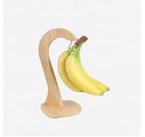 Support à banane en bois hévéa 14.5x14.5x30.2cm 