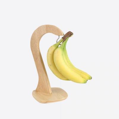 Bananenhouder uit hevea hout 14.5x14.5x30.2cm 