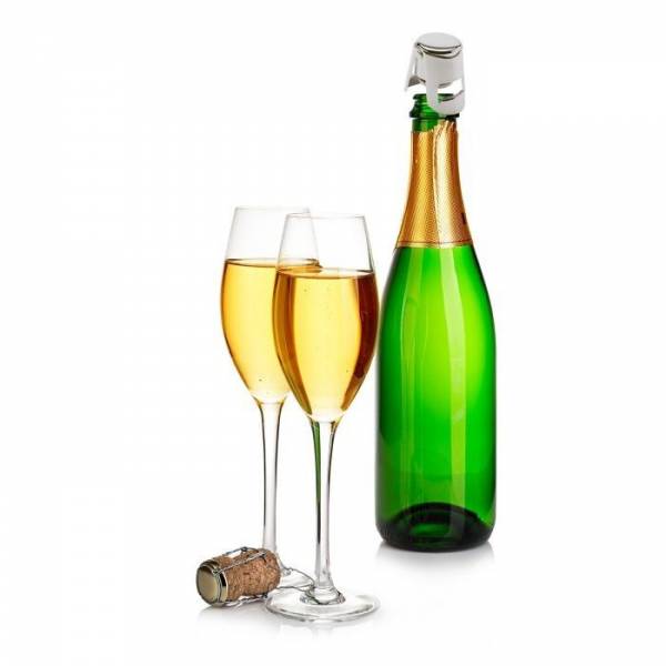 Champagnestop uit metaal Ø 3.8cm H 5.6cm 