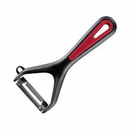 Gallant éplucheur en inox et matière synthétique noir et rouge 15x6.9x1.8cm 