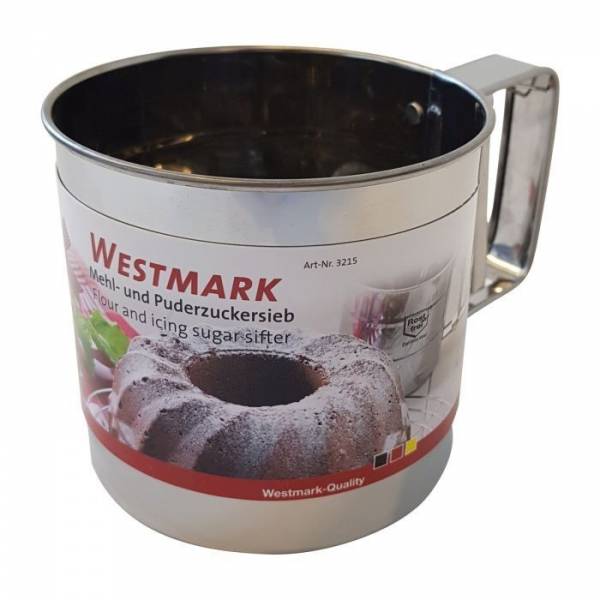 Westmark Meel-/poedersuikerstrooier uit rvs 15.7x10.4x9.5cm