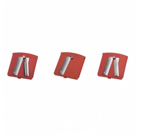 Spiromat spiraalsnijder met drie messen rood, grijs, wit   Westmark