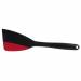 Flexi spatel uit kunststof en silicone zwart en rood 30cm 