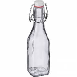 Westmark vierkante fles uit glas met beugelsluiting 250ml 