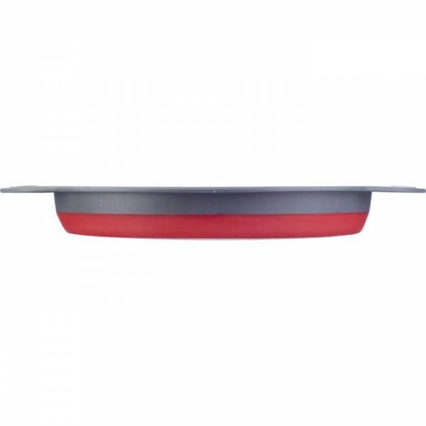 Vouwbaar vergiet uit silicone rood en grijs Ø 22cm 