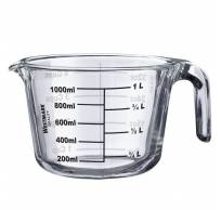 Tasse à mesurer en verre borosilicate 1L 