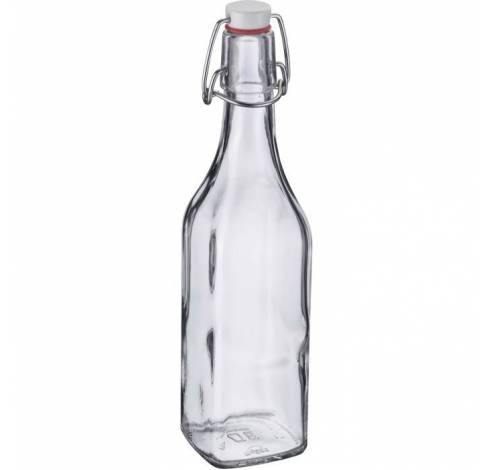 vierkante fles uit glas met beugelsluiting 500ml  Westmark