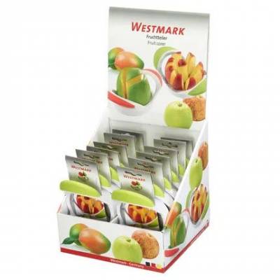 Appeldeler uit rvs en kunststof wit en groen  Westmark