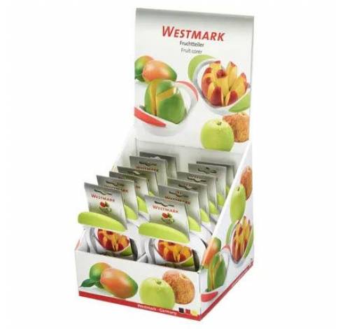 Appeldeler uit rvs en kunststof wit en groen  Westmark