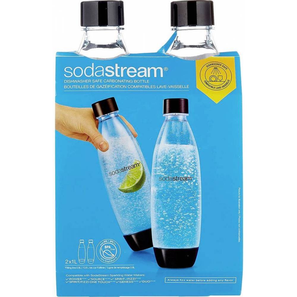 SodaStream Accessoires frisdrankapparaten Duo-pack flessen 1L - vaatwasbestendig