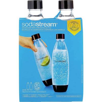 Duo-pack bouteilles 1L - lavable au lave-vaisselle SodaStream