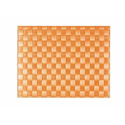 Saleen breed geweven placemat uit kunststof oranje 30x40cm 