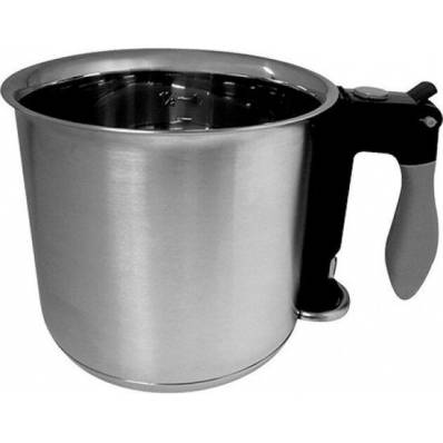 RVS Bain Marie Pan 1,5L Dubbelwandig Met Water  