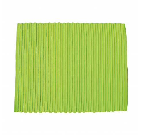Geribbelde placemat groen 35x45cm  Point-Virgule