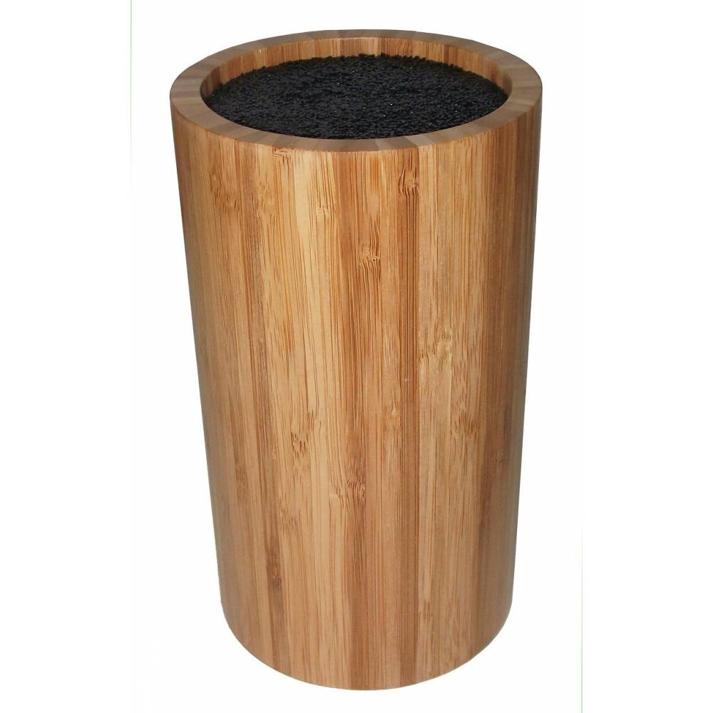 Point-Virgule Messenblokken Messenblok uit bamboe rond zonder messen ø 12cm H 22cm