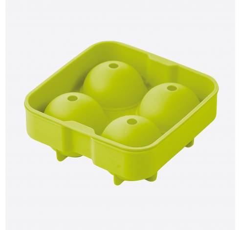 Ijsballenvorm uit silicone voor 4 ijsballen groen ø 4.5cm  Point-Virgule