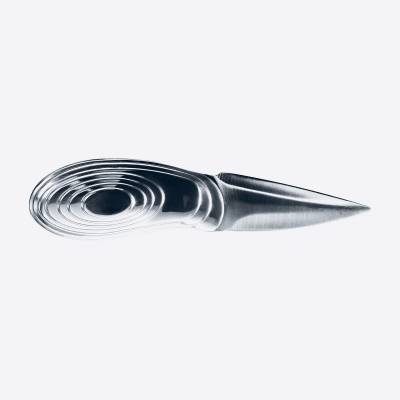Couteau à huîtres prof. avec poignée en inox par Nik Baeyens 15.5cm  Point-Virgule