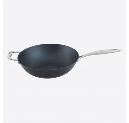 Pan-à-moi gietijzeren wok met Excalibur coating ø 30cm  Point-Virgule