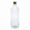 Fles uit gerecycleerd glas met kurkdop riviergroen 900ml 