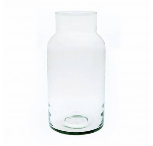 Vase en verre recyclé vert rivière by Mathias De Ferm  Point-Virgule