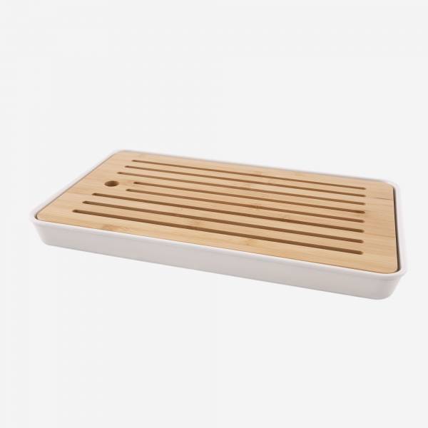 Point-Virgule Broodsnijplanken Bamboe broodplank gebroken wit Point-Virgule Broodsnijplanken Bamboe broodplank gebroken wit