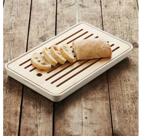 Bamboe broodplank gebroken wit  Point-Virgule