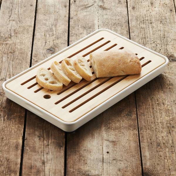 Point-Virgule Broodsnijplanken Bamboe broodplank gebroken wit Point-Virgule Broodsnijplanken Bamboe broodplank gebroken wit