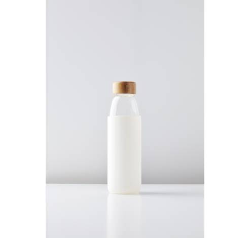 Glazen fles met silicone sleeve wit 580ml  Point-Virgule