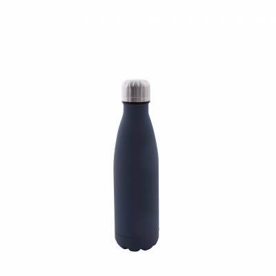 Bouteille isotherme double paroi en inox bleu foncé 500ml  Point-Virgule