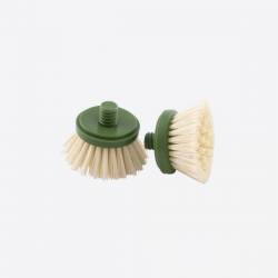 Point-Virgule Set van 2 borstelkoppen voor afwasborstel uit bamboe 
