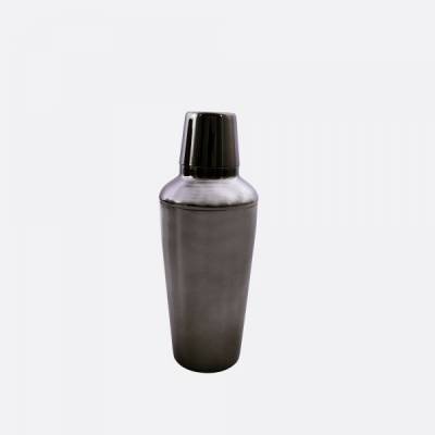Cobbler shaker uit rvs metallic zwart 750ml  Point-Virgule