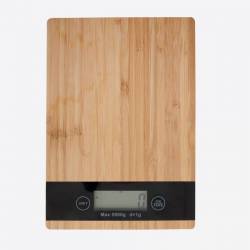 Digitale keukenweegschaal uit bamboe 5kg 