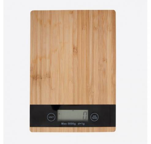 Balance de cuisine digital en bambou 5kg  Point-Virgule