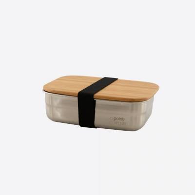 Boîte à lunch en inox avec couvercle en bambou 650ml  Point-Virgule