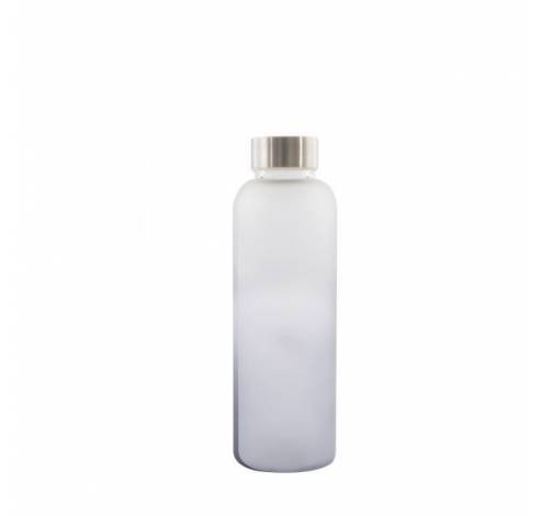 Bouteille en verre frosted bleu clair 500ml  Point-Virgule