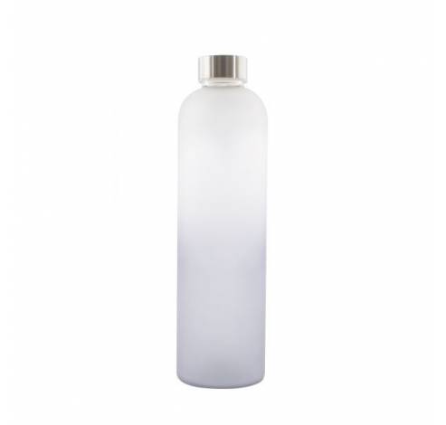 Bouteille en verre frosted bleu clair 1L  Point-Virgule