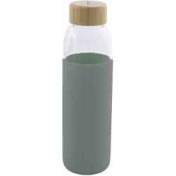 Point-Virgule Glazen fles met silicone sleeve saliegroen 580ml