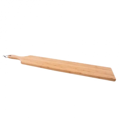 Planche en bambou - anneau métal & ficelle cuir 90x14.2x2.1cm FSC®  Point-Virgule