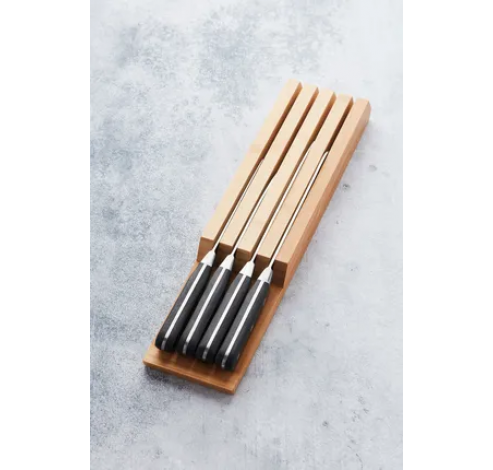 Bloc à couteaux pour tiroir en bambou FSC®  Point-Virgule