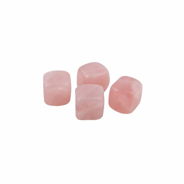 Point-Virgule Set van 4 herbruikbare ijsblokjes uit jade roze met zakje