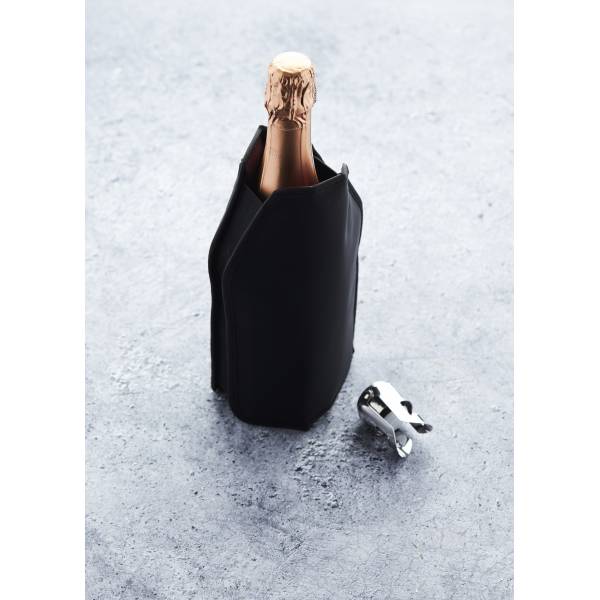 Set van champagnestop en wijnkoeler uit nylon 
