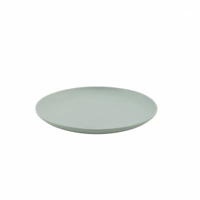 Assiette en porcelaine vert sauge Ø 21cm  Point-Virgule