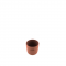 Bloempot uit gerecycled plastic, hout- en steenpoeder terracotta Ø 8cm H 7cm 