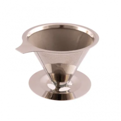 herbruikbare koffiefilter uit rvs 11.4x10x8cm - 2/4 kopjes 