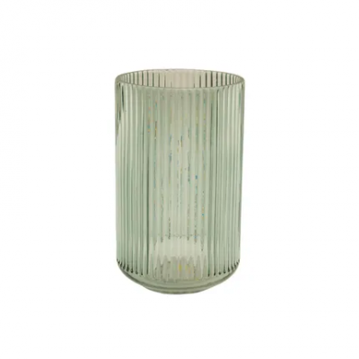 vaas uit glas groen Ø 12.5cm H 22.7cm  Point-Virgule