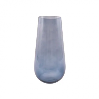 vaas uit glas blauw Ø 17.5cm H 35cm  Point-Virgule